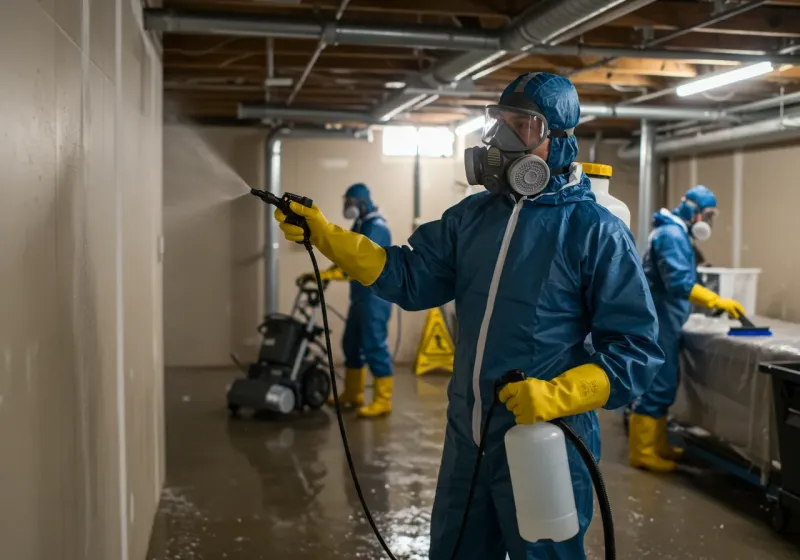 Basement Sanitization and Antimicrobial Treatment process in Zimmerman, MN