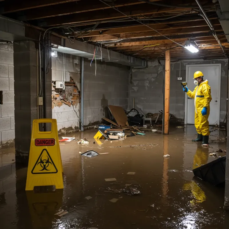 Flooded Basement Electrical Hazard in Zimmerman, MN Property